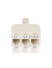 C2G Cables To Go 41062 Dos Línea Teléfono divisor L1 + L2