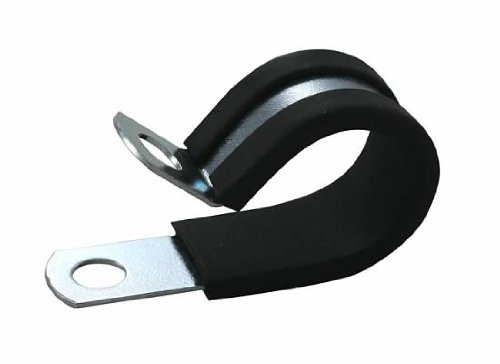 JT&T Products (4476F) - Santoprene Insulated Clamps with 1" Inner Diameter and 1/4" Mounting Hole, 10 Pcs.