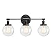 PERMO Vintage Wall Sconce Antique 3 Lights Modern Vanity Light Over Mirror Sconce with 5.9