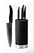 Kyocera Revolution Kitchen Knife Block Set, Blade Sizes: 7-inch, 5.5-inch, 4.5-inch, 3-inch, Black