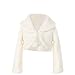 FAYBOX Cozy Faux Fur Flower Girl Bolero Shrug Accessories Princess Cape Coat Party Dress Up Jacket Size M