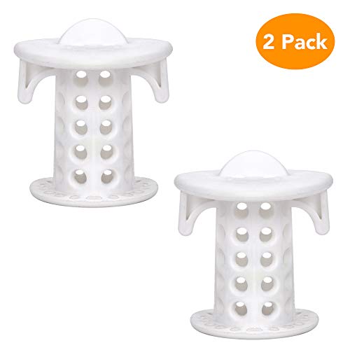Ostrichy Hair Catcher Shower Drain, Bathtub Hair Drain Catcher, Silicone Shower Hair Drain Catcher Shower Drain Hair Trap Protector for Bathroom, Kitchen, Shower Room, Snare, 2 PCS Drain Hair Catcher