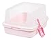 IRIS High-shield Open Litter Pan Set, Pink
