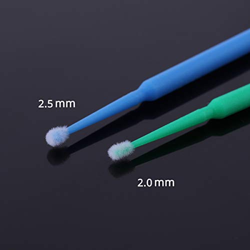 FAMILIFE 400 PCS Disposable Eyelash Extension Brush Applicators Mini Individual Mascara Brush Makeup Cotton Swabs