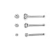 BodyPJ Sparkles 20G Clear CZ 316L Stainless Steel Nose Studs Rings Body Piercing 1.5mm 2.0mm 2.5mm (3 Pcs (1.5/2/3mm) Silver)