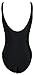 Zero City Women's Monikini Swimsuit One Piece Sexy Cute Bathing Suits Lace-up U Back, Black, X-Large