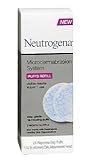 Neutrogena Microdermabrasion System Puff Refills, Exfoliator face scrub with Glycerin, wrinkle remover, 24 ct