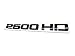 2pcs 2500HD 2500 HD Nameplates Emblems Badges Replacement for Gm Silverado Sierra (Black)