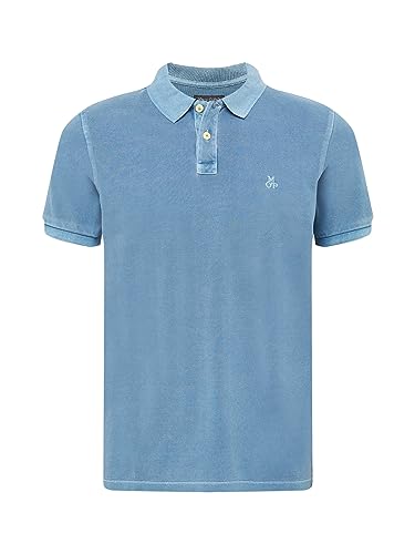 Marc OߴPolo hommes polo à manches courtes en coton biologique Regular Fit, Bleu (Kashmir Blue), S