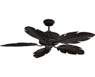 Ellington PAP52ABZ5RCDI, Pineapple 52" Five Blade Aged Bronze Outdoor Ceiling Fan with Remote