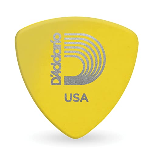 Planet Waves 2DYL3-100 Picks Duralin Picks Yellow 100 Picks Wide Shape in Light/Medium
