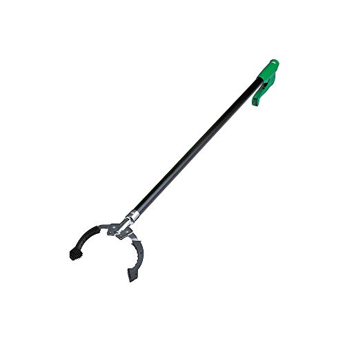 UNGER NiftyNabber Pro Müllzange (130 cm lang, Allzweckgreifer, Stahlrohr, Abfallgreifer, Ãffnungsmaà Klauen 15 cm) NN140