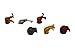 ZAZZIO Safari Animal Butt Magnets for Refrigerator - 6 Pack for Animal Lovers, Pet Enthusiasts and Office Decoration