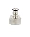 Carbonation Cap 1-Pack – Stainless Steel CO2 Beer, Soda, Water, Juice Carbonator for Plastic Bottles and Ball Connectors