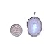 Rock Paradise Agate Geode Slice Pendants Beautiful Natural Agate Slice Druzy Pendant Silver Plated Edge