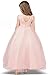 TTYAOVO Girls Pageant Ball Gowns Kids Chiffon Embroidered Wedding Party Dress Size 8-9 Years Pink