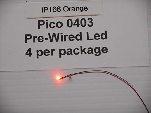 Iron Penguin IP166 4 Orange 0402 Pico LED pre-Wired