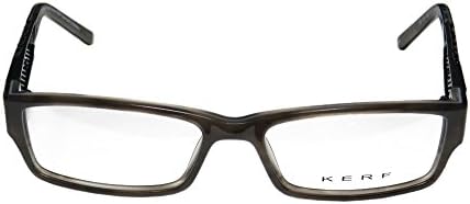 Kerf 701 Mens/Womens Optical Classic Shape Designer Full-rim Eyeglasses/Eye Glasses (53-16-0, Gray Horn / Black)
