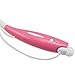 Wireless Bluetooth Sports Music Headset, with Stereo Vibration Neckband Style Earphone Headphone for Cellphones iPhone, Nokia, HTC, Samsung, LG, Moto, PC, iPad, PSP Bluetooth Devices (Pink)