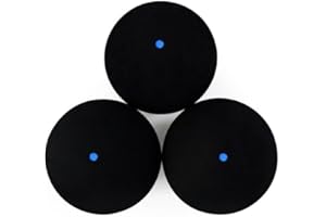 3Pack Squash Balls, Blue Dot Training, Fast Speed for Professional Player Dot Squash Balls