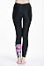 Women's Black Long Swimming Pants Swim Tights Elastic Leggings Unique Black Asian L = US M