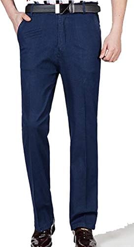 Alion Men's Work-to-Weekend Hidden Denim Pleat-Front Pants