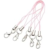HODASHI 20Pcs Mobile Phone Rope Strap Charm Lariat Lanyard Phone Charms with Lobster Clasp Cords for Cellphone USB Drive, Keychain DIY Jewelry Accessories