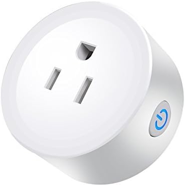 WIFI Smart Plug,MOCRUX Smart Plug Wireless Mini Adapter Outlet Socket Compatible with Alexa, Echo Dot and Google Home for Voice Control,Timing Function,White (1 pack)