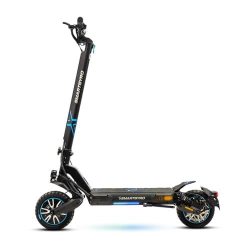 Crossover Dual MAX LR - Patinete Eléctrico con 2 Motores de 48V (1000W), Batería 18000Ah, Autonomía 70Km, Ruedas Tubeless Dual Grip, Triple Suspension, Triple Frenada, App, Certificado DGT