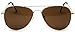 Tantino® Classic Gold Frame Aviator Sunglasses 58mm
