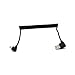 Riipoo 90 Degrees Angle USB 2.0 A Male To 90 Degrees Angle Micro USB 5Pin A Male Plug Spring Coiled Charging Charger Cable(5Ft) (90-degree angle micro USB )