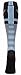 TuffRider Ladies Impulsion Knee Hi Socks - Light Charcoal/Neon Blue