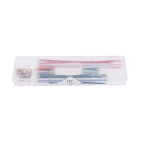 Breadboards Dupont Jumper Wires Set for Raspberry Pi & Arduino + Preformed Assorted Length U Shape Solderless Cable Kit Box for prototyping Solder Circuits (Jumper Wires Box)