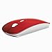 TopCase USB Optical Wireless Mouse for MacBook (pro, air) and All Laptop + TopCase Mouse Pad (Red)