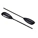 Leader Accessories Kayak Paddle Aluminum Shaft PP Blade Black 87 inches for Kayaking Boating