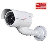 VideoSecu CCTV Dome Fake Dummy Surveillance Security Camera with Blinking Flashing Light WL1