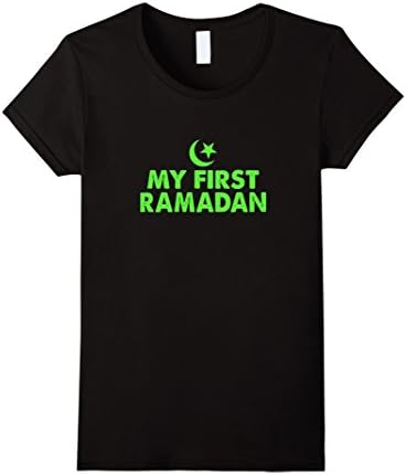 Womens My first Ramadan Shirt Medium Black