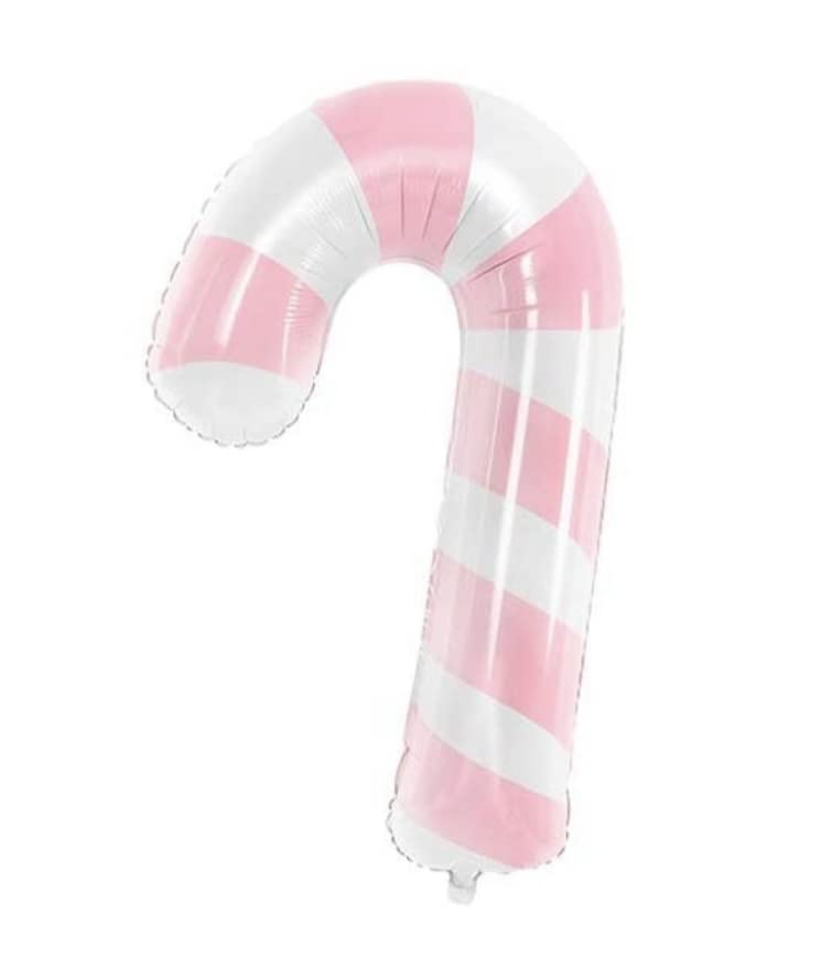 Pink Candy Cane Shaped foil Balloon 50x82cm Christmas Balloon Decorations
