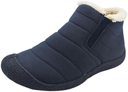 Men's Winter Snow Boots, REYO Antiskid Bottom Keep Warm Plus Velvet Wear-Resistant Casual Waterproof Outdoor Walking Short Shoes