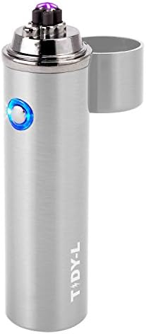TIDY-L / Electric LED Double ARC Lighter (Round) (Silver)