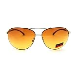 Silver HD Vision Aviator Sunglasses