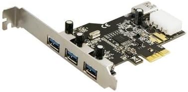 Koutech4-Port SuperSpeed USB 3.0 PCI Express (x1) (3x Ext + 1x Int) with 4-pin Molex Power Connector