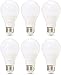 Amazon Basics Commercial Grade 25,000 Hour LED Light Bulb | 40-Watt Equivalent, A19, Daylight, Dimmable, 6-Pack