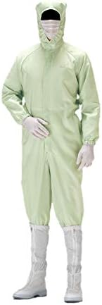 ミドリ安全 クリーンウェア フード一体型超静電クリーンスーツ C1550 ミドリ安全 クリーンウェア フード一体型超静電クリーンスーツ C1550