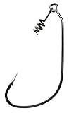 Lazer Trokar Swimbait Hook, Plat Black, Size: 6/0