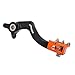 Motorcycle Rear Foot Brake Pedal Lever For KTM Husqvarna SX SX-F XC XC-F XC-W XCF-W EXC EXC-F EXC-R SMR SXS SXS-F XCR-W 125 144 150 200 250 300 350 400 450 500 505 530 - CNC Orange