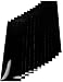 Qbc Craft Motorcycle Black Reflective Tape Kit 12 Sheets 3.5" x 12" of 3M Scotchlite (Reflects White) Enhanced Road Safety Adhesive Vinyl for Side Bag Bicycles Helmets DIY Decals Tets primary