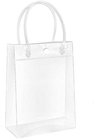 ZHONGYU Multifunction Girl Tote PVC Bag, Women Waterproof Clear Bag Purse Transparent Handbags Travel Beach Bag Birthday Gift Bag