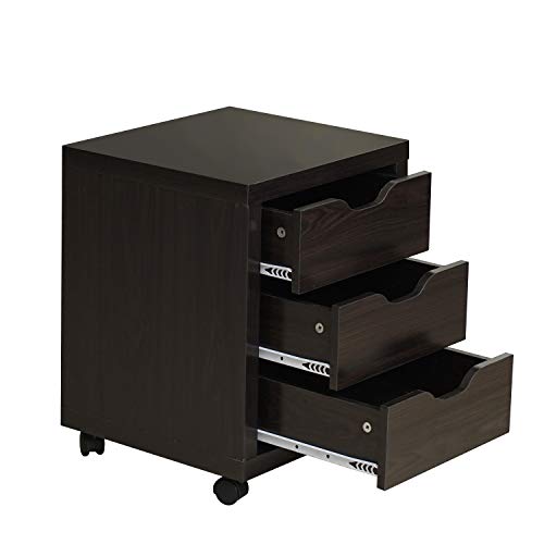 image for DlandHome Storage Cabinet, Vertical Lateral File Cabinet W/ 3 Drawers 