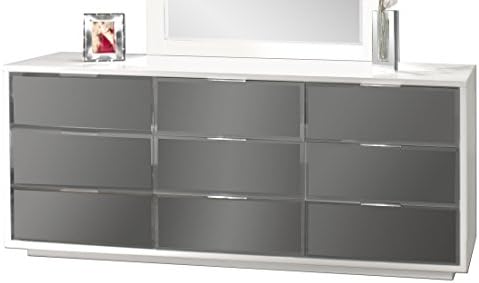 Sharelle Furnishings Mera White Lacquer Dresser